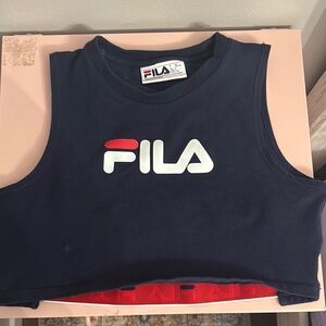 Fila Navy Crop Top